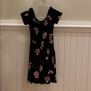 off the shoulder mini dress